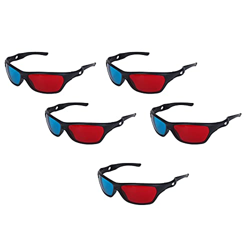 5X Rot und Blau Anaglyphen Dimensional 3D Vision Brille Fuer TV DVD-Spiel von BAIGOO