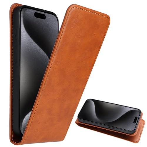 BAILI für Redmi Note 13R 5G Brieftaschen-Schutzhülle mit Kartenfächern, Ständer, Magnetverschluss, Hülle für Redmi Note 13R 5G-Braun von BAILI