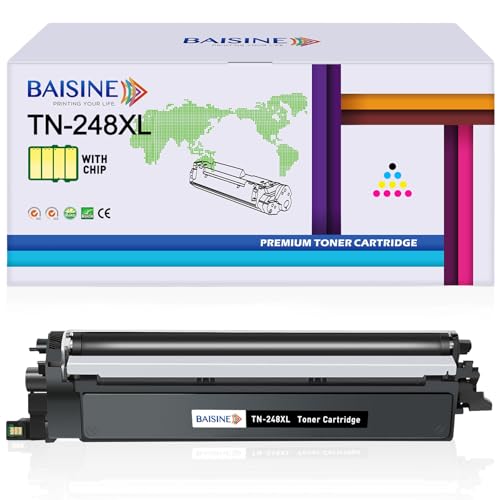 BAISINE TN-248XL Toner Schwarz Kompatibel für Brother TN248XL TN-248XLBK für Brother HL-L3220CW HL-L3220CWE DCP-L3520CDW DCP-L3520CDWE DCP-L3560CDW MFC-L3740CDWE MFC-L3740CDW MFC-L3760CDW MFC-L8390CDW von BAISINE