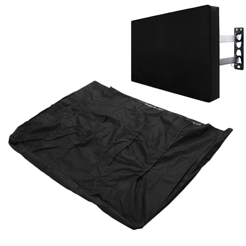 BAOFUYA TV -Cover, Buckle Design Double Nadel Stitching Bottom Drawess Hochstärke 600d Oxford -Stoff -TV -Beschützer für TV -Display (Black40 42 Zoll) (139.7-147.32CM / 55-58in) von BAOFUYA