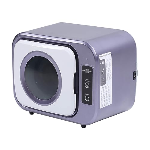 Mini-Wäschetrockner mit Belüftung, Kompakter Mini-Trockner, 300 W, 3 Verstellbare, Freistehende Tischtrockner für Wohnungen, Wohnheime, Wohnmobile (PURPLE) von BAOFUYA