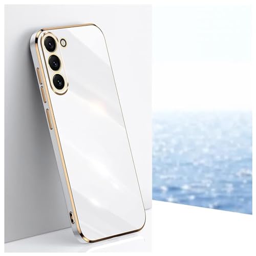 BAOJAY Hülle für Samsung Galaxy A02S,Premium Qualität Ultradünn Weiche Galvanisieren von TPU Handyhülle,Silikon TPU Schock-Absorption Schutzhülle Case-Weiß von BAOJAY