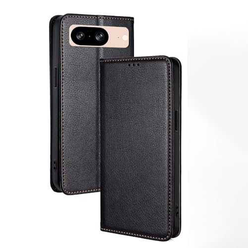 BARALARIQIU Handyhülle für Infinix Hot 50 5G Hülle, Lederhülle Schutzhülle Tasche für Infinix Hot 50 5G Hülle Wallet Kartenfach Standfunktion Klappbar Flip Case Hülle-Schwarz von BARALARIQIU