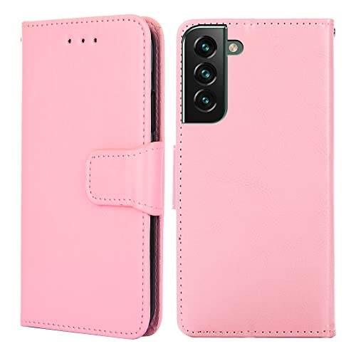 BARALARIQIU Wallet Case Kompatibel für Oppo A80 5G hülle 6,67 Zoll,[Premium PU Leder] [RFID-Blocker][Kartenfach] Flip Echt Leder Klapphülle Handytasche,Schutzhülle Klappbar Flipcase-Rosa von BARALARIQIU