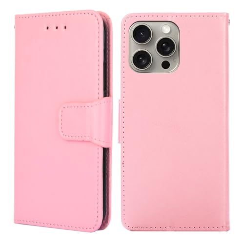 BARALARIQIU Wallet Case Kompatibel für iPhone 6 Plus hülle 5,5 Zoll,[Premium PU Leder] [RFID-Blocker][Kartenfach] Flip Echt Leder Klapphülle Handytasche,Schutzhülle Klappbar Flipcase-Rosa von BARALARIQIU