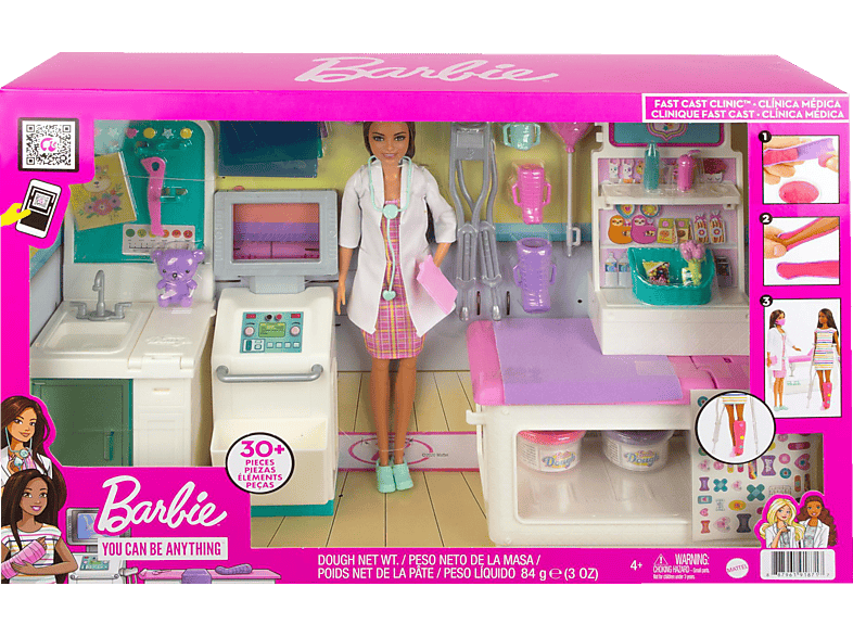 BARBIE "Gute Besserung" Krankenstation Spielset mit Puppe Mehrfarbig von BARBIE