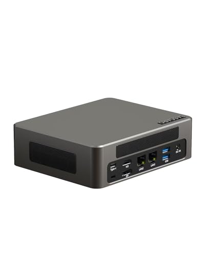 BASOARO BAM9 Mini PC, 12. Generation Core i7-1255U, 32GB RAM 512GB SSD 1TB HDD Mini Gaming PC, 2 RJ45 LAN, HD DP Typ-C Triple Display, WiFi 6 BT 5.2, Mini Desktop PC für Zuhause Büro Schule von BASOARO