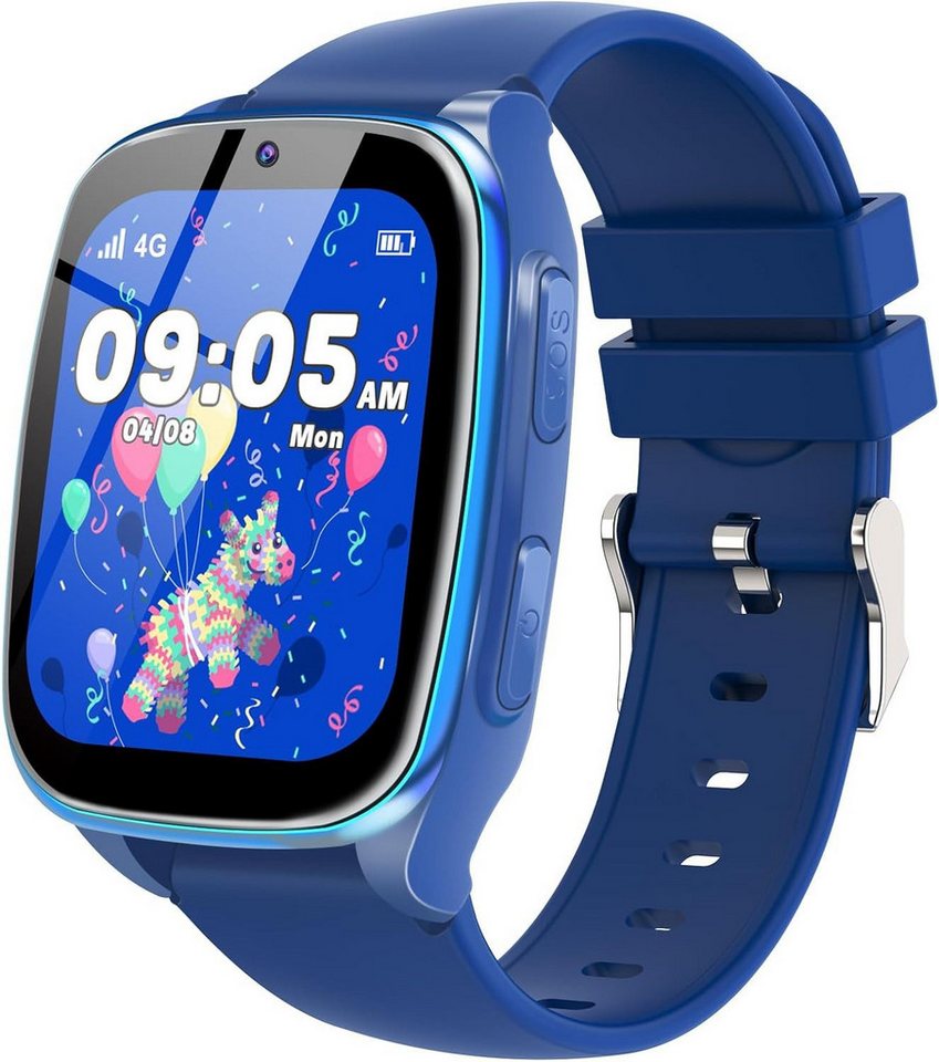 BAUISAN für Kinder Geschenke Smart Watch Kids Teenager 3-12 Smartwatch, Mit 4G Telefonfunktion SOS-Taste Musik Kamera Wortlernen Hörbücher von BAUISAN