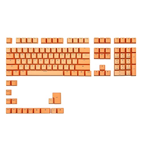 BAYORE 124 Stück Double Shot Weiße Tastenkappen Mit Hintergrundbeleuchtung PBT OEM Profil Tastenkappe Für Mechanische MX Tastatur 108 104 87 84 96 68 61 Layout Hinterleuchtete Tastenkappen OEM von BAYORE