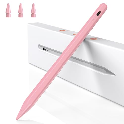 BAZO Stift für iPad - 2018-2024 Pencil 2.Generation mit Schnellladeleistung Palm Rejection Neigungssensitivität Stylus für iPad Pro 13''/12,9''/11''/ für iPad 6-10.Gen/Mini 5/6.Gen/Air 3/4.Gen-Rosa von BAZO