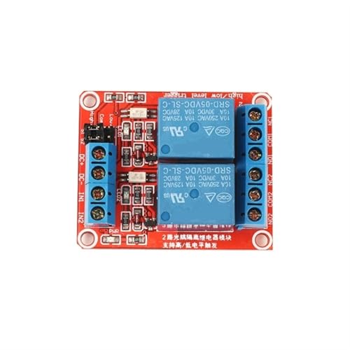 5V 1/2/4/6/8 Kanal Relais Modul Optokoppler Isolation High und Low Level Trigger Entwicklung Bord Mikrocontroller 1Pcs(2 Channel) von BBEWMHUK