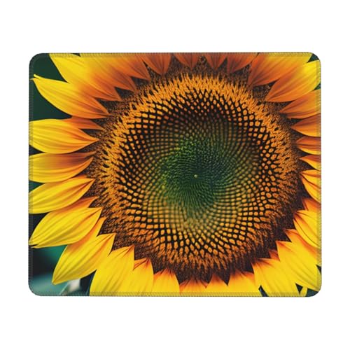 BBEXJIGY Mauspad mit Aufschrift "You are my sunshine", Sonnenblume, Gummiunterseite, dekoratives Accessoire von BBEXJIGY