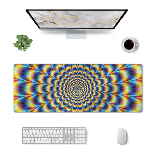 BBEXJIGY Spiral Optical Illusion GIF Print Large 76.2 cm x 78.7 cm Keyboard Pad Rubber for Office, Gaming, Desktop, Laptop von BBEXJIGY