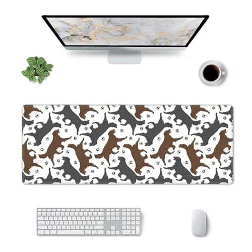 BBEXJIGY Trotting Tastaturmatte aus Gummi, 29 x 80 cm, für Büro, Gaming, Laptop von BBEXJIGY