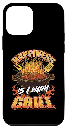 Hülle für iPhone 12 mini Happiness Is A Warm Grill BBQ Barbecue Lover Grill von BBQ Gear Barbecue Grill Accessories