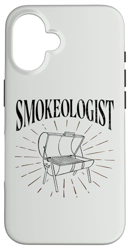 Hülle für iPhone 16 BBQ Barbecue "Smokeologist" grillen Barbecue-Grill von BBQ-Grill Restaurant Zubehör Geschenke Shirts