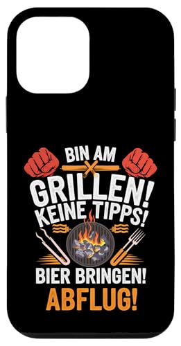 Hülle für iPhone 12 mini Bin Am Grillen Keine Tipps Bier bringen Abflug Grillmeister von BBQ Grill Spruch Apparel