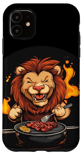 BBQ Lion bringt die Hitze auf Ihren Grill für Mann und Frau Hülle für iPhone 11 von BBQ Lion Outfit