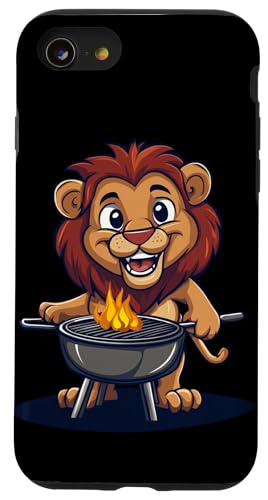 Brüllender heißer Grill-Löwe für Fleischliebhaber Kostüm Hülle für iPhone SE (2020) / 7 / 8 von BBQ Lion Outfit