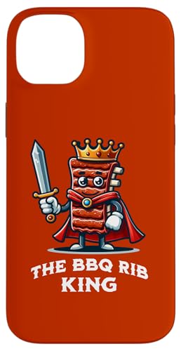 Hülle für iPhone 14 Plus BBQ Rib King Lustige Grillrippen Liebhaber Grillen Spruch von BBQ Rib Funny Quote Barbecue Griller