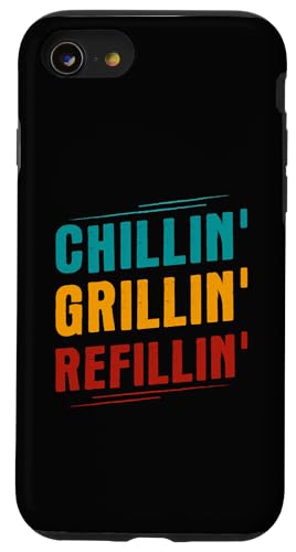 Chillin' Grillen 'Nachfüllen Hülle für iPhone SE (2020) / 7 / 8 von BBQ Smoker Grill Expert Barbecue Lover