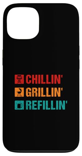 Hülle für iPhone 13 Chillin' Grillen 'Nachfüllen von BBQ Smoker Grill Expert Barbecue Lover