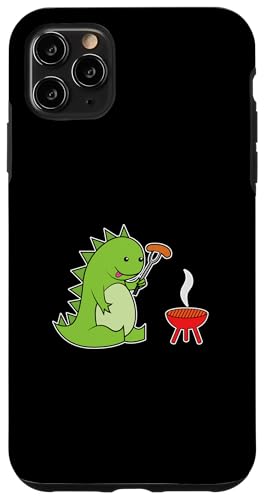 Hülle für iPhone 11 Pro Max Dino liebt Grillen von BBQ party barbecue grill tongs Hunger fire men