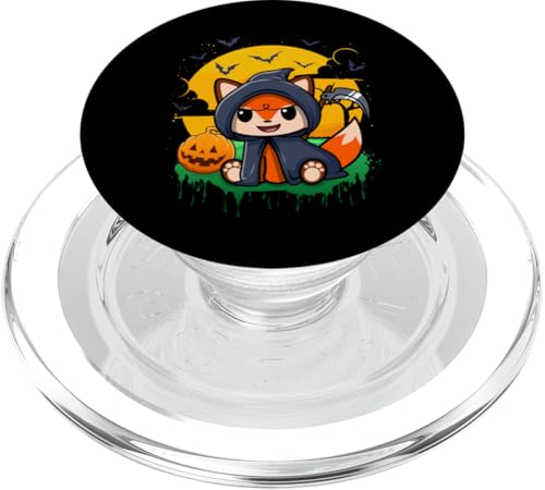 Fuchs Sensenmann Süßes oder Saures Halloween-Kostüm PopSockets PopGrip für MagSafe von BCC Halloween Shirts