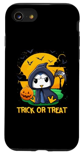 Hülle für iPhone SE (2020) / 7 / 8 Pinguin Sensenmann Süßes oder Saures Halloween-Kostüm von BCC Halloween Shirts