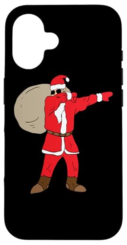 Hülle für iPhone 16 Dabbing Santa Claus mit Sonnenbrille Cool Dad Dab Dance von BCC Santa's Christmas Shirts & Jolly Gifts