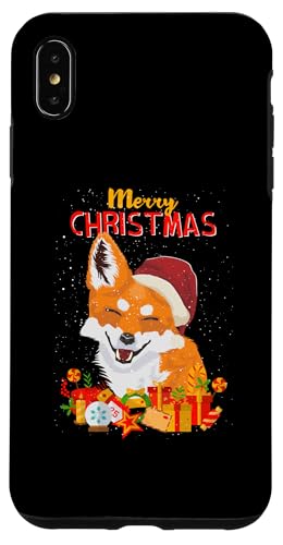 Hülle für iPhone XS Max Merry Christmas Fox Fuchs Füchse Ugly X-Mas Sweater Santa von BCC Santa's Christmas Shirts & Jolly Gifts