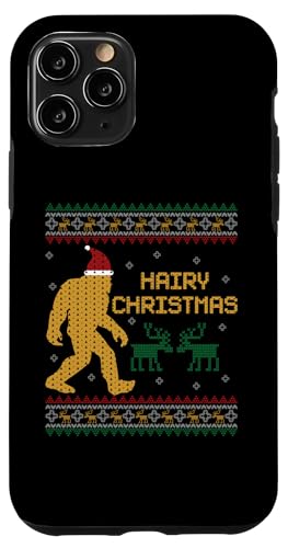 Hülle für iPhone 11 Pro Hairy Christmas Bigfoot Ugly Christmas Sweater Sasquatch von BCC Santa's Christmas Shirts & Weihnachtsgeschenke