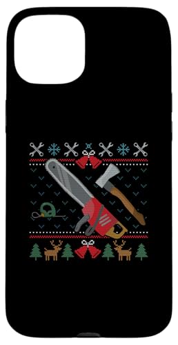 Hülle für iPhone 15 Plus All I Want For Christmas Is A Chainsaw Lumberjack Holzarbeit von BCC Santa's Christmas Shirts & Weihnachtsgeschenke