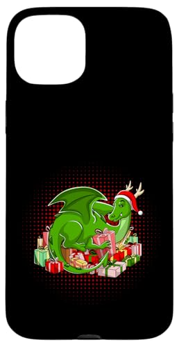 Hülle für iPhone 15 Plus Dragon Santa Claus Ugly Christmas Sweater Dinosaurier Dino von BCC Santa's Christmas Shirts & Weihnachtsgeschenke