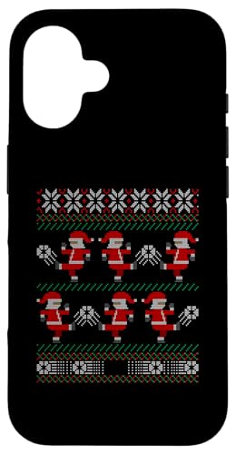 Hülle für iPhone 16 All I Want For Christmas Is To Score Goals Fussball Santa von BCC Santa's Christmas Shirts & Weihnachtsgeschenke