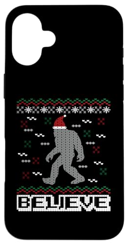 Hülle für iPhone 16 Plus I Believe In Bigfoot Santa Claus Ugly Christmas Sweater von BCC Santa's Christmas Shirts & Weihnachtsgeschenke