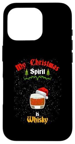 Hülle für iPhone 16 Pro My Christmas Spirit Is Whisky Saufen Weihnachten Alkohol von BCC Santa's Christmas Shirts & Weihnachtsgeschenke