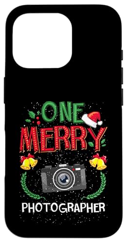 Hülle für iPhone 16 Pro One Merry Photographer Fotograf Foto Ugly Christmas Sweater von BCC Santa's Christmas Shirts & Weihnachtsgeschenke