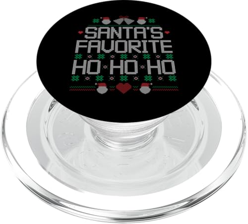 Santa's favorite Ho Ho Ho Ugly Christmas Sweater Weihnachten PopSockets PopGrip für MagSafe von BCC Santa's Christmas Shirts & Weihnachtsgeschenke