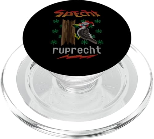 Specht Ruprecht Vogel Knecht Santa Ugly Christmas Sweater PopSockets PopGrip für MagSafe von BCC Santa's Christmas Shirts & Weihnachtsgeschenke