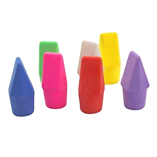 Radiergummi-Kappen mit Pfeilspitze, verschiedene Farben, für Kinder, Studenten, Schulbedarf, Radiergummi, 50/100 Stück von BCIOUS