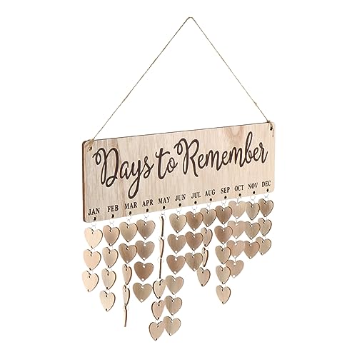 BCOATH 1 Satz Dekorativer Countdown-kalender Anhänger Exquisite DIY Craft (holz) von BCOATH