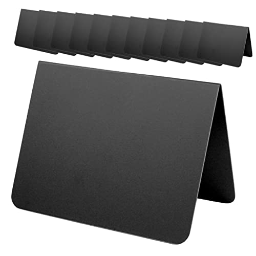 BCOATH 10er Set Mini Kreidetafeln Abwischbare Tisch Memo Boards Wiederverwendbare Nachrichtenschilder Für Café Restaurant Und Veranstaltungen Metalloptik Perfekt Für Und von BCOATH