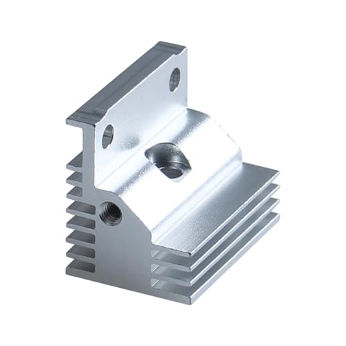 BCZAMD 3D Drucker Zubehör - K1 Max Hotend Aluminium Kühlkörper Ersatz: Schnelle Kühlung Clone Parts Siliver Radiator Fit Crealty K1 K1C Keramik Druckkopf Heizung Block von BCZAMD