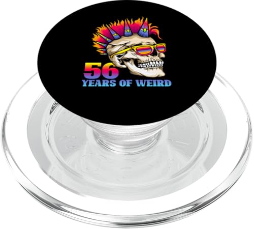 56. Geburtstag 56 Jahre Weird Totenkopf Gothic Gothic Punk PopSockets PopGrip für MagSafe von BDAZ