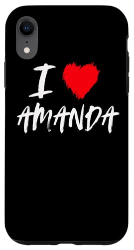 Hülle für iPhone XR Ich liebe Amanda Mama Frau Tochter Freundin Valentin von BDAZ