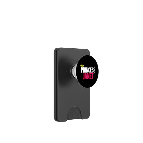 Prinzessin Janet Mädchen Frauen Rosa Weiß Schwarz Design PopSockets PopWallet für MagSafe von BDAZ