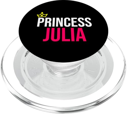 Prinzessin Julia Mädchen Frauen Rosa Weiß Schwarz Design PopSockets PopGrip für MagSafe von BDAZ