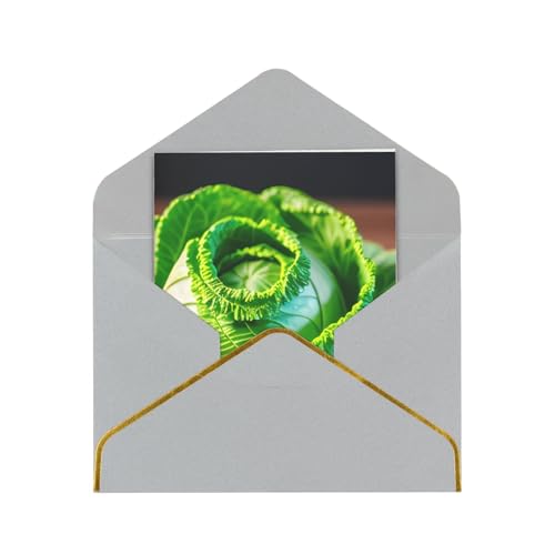 Bright Cabbage Print 4.5x6 Blank Note Cards with Envelopes Greeting Card Assortment for All Occasions von BDDFN