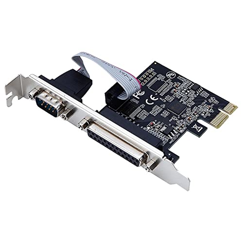 AX99100 Chipest RS232 Seriell COM & DB25 Drucker Parallel Port LPT Zu PCI Karte Adapter Für Desktop PC Ax99100 von BEBIKR